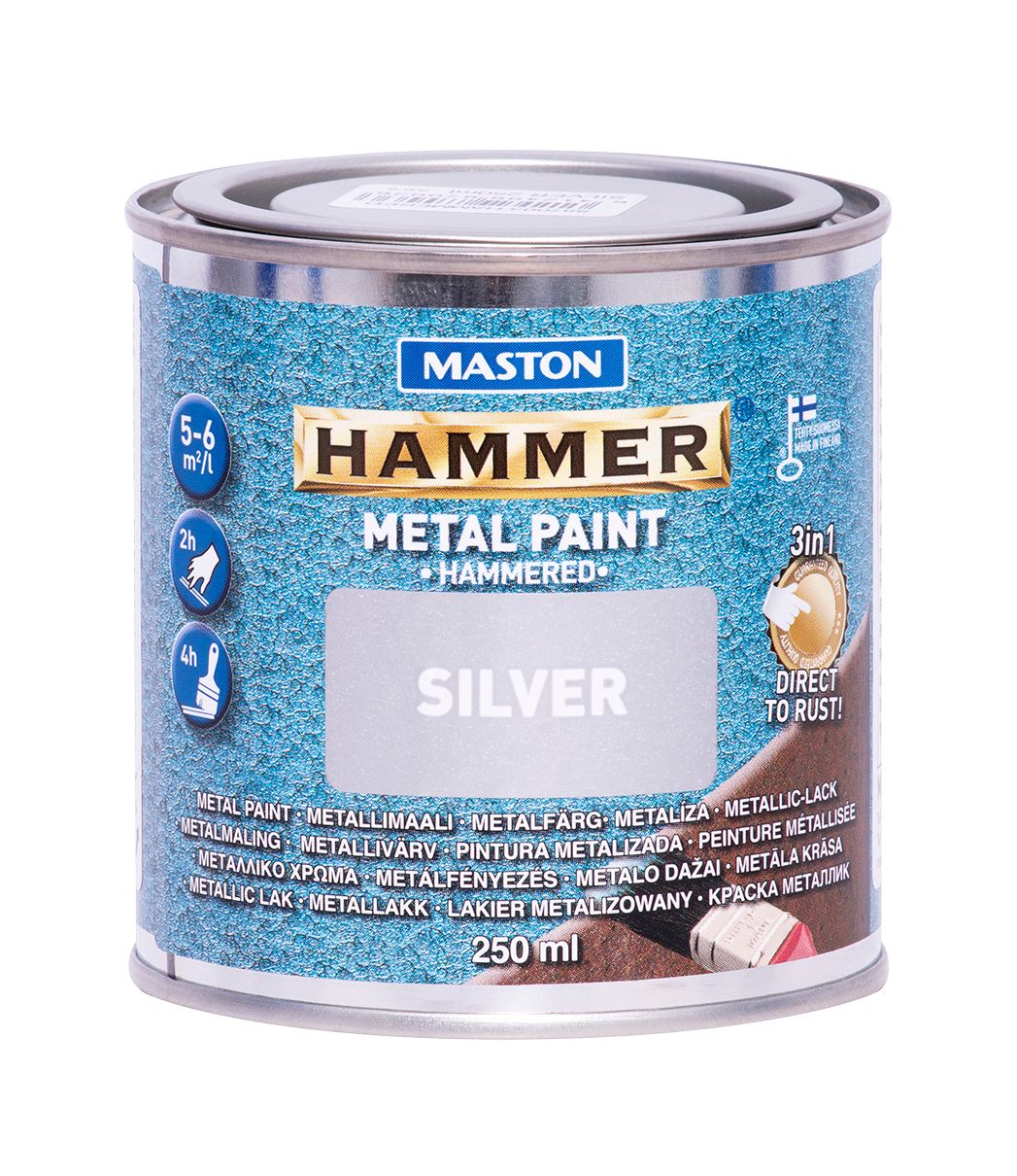 Maston Paint Hammer Hammered Silver 250ml – Sprayster